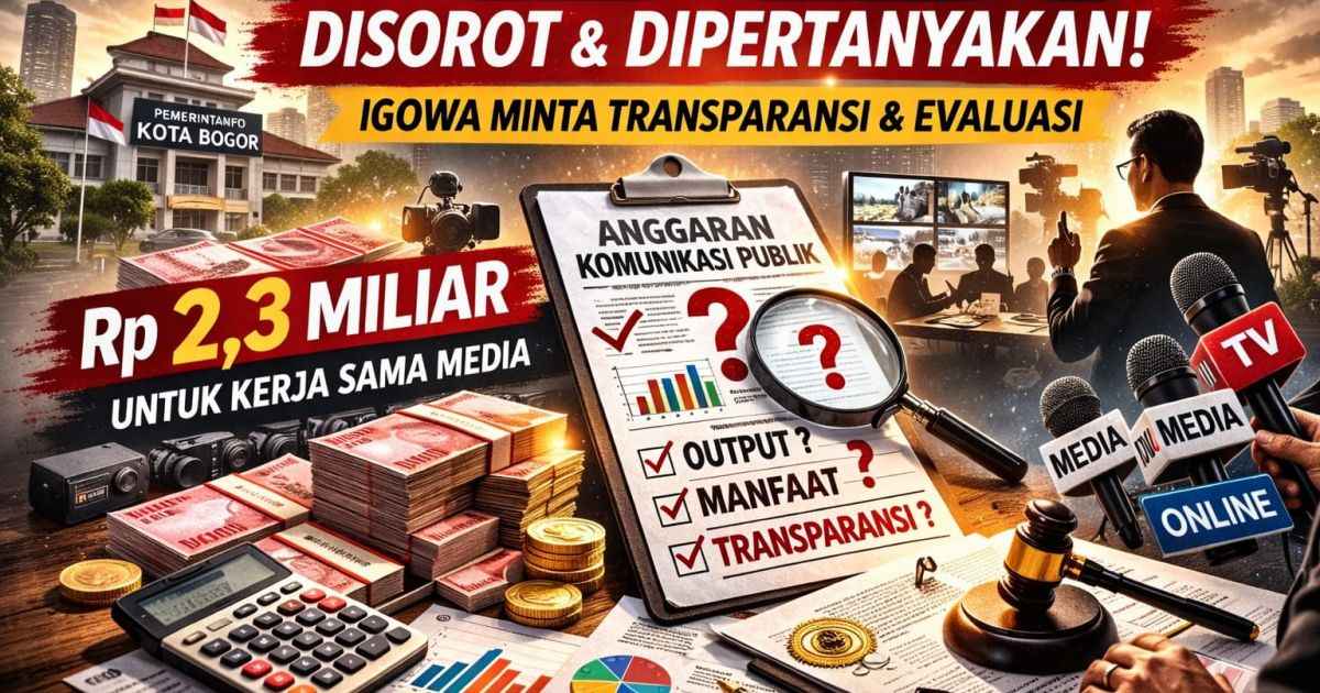 Aroma Tak Sedap, Anggaran Publikasi Rp2,3 Miliar Pemkot Bogor Dipertanyakan IGoWa