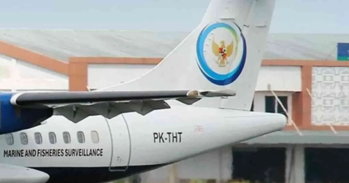 Pesawat ATR 42-500 yang disewa Kementerian Kelautan dan Perikanan. (Foto: Istimewa)
