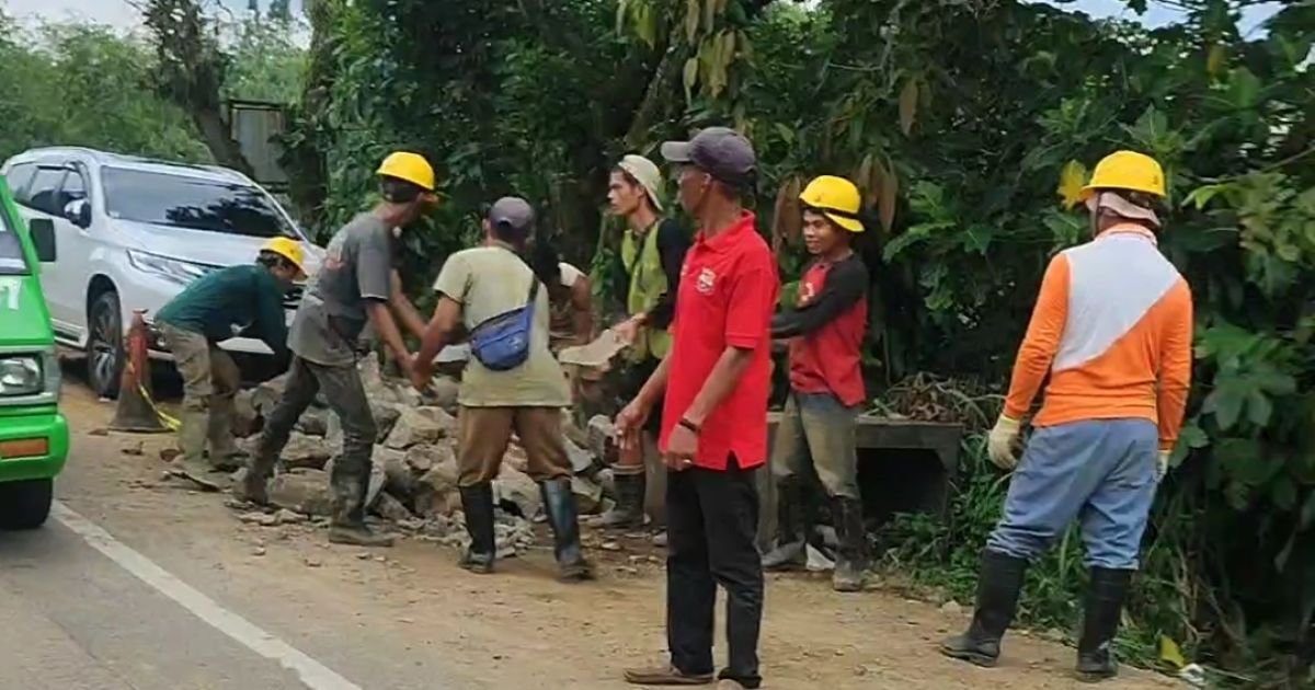 Foto: Proyek DPT Bronjong di Cilebut, Sukaraja.