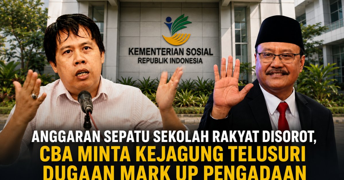 Anggaran Sepatu Sekolah Rakyat Disorot, CBA Minta Kejagung Telusuri Dugaan Mark Up Pengadaan