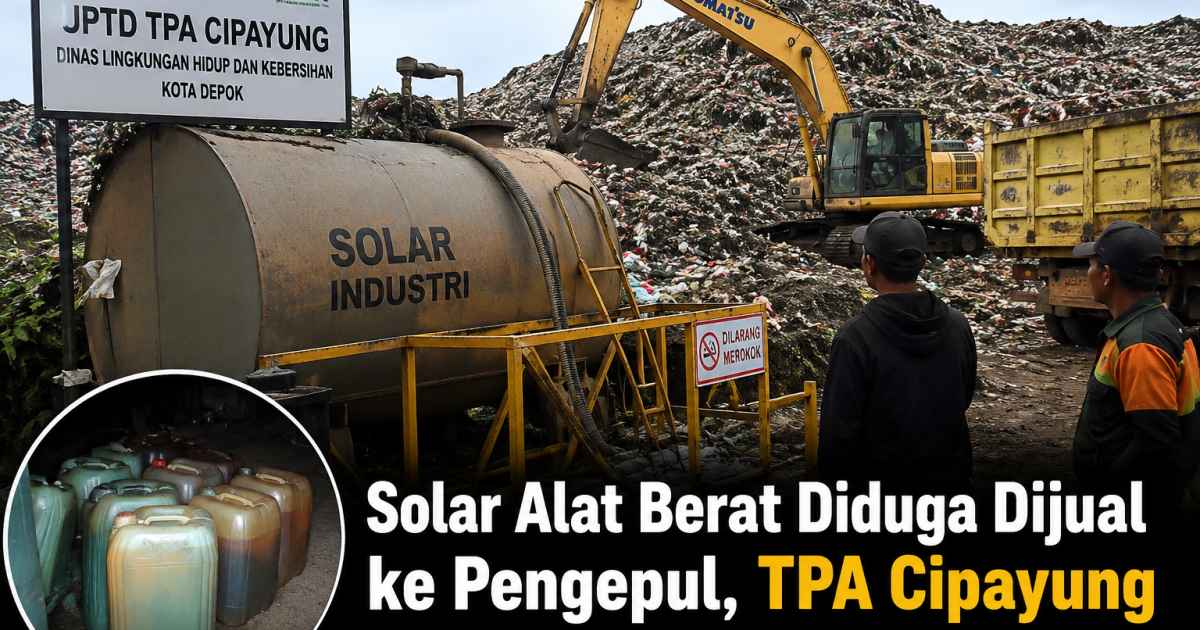 Solar Alat Berat Diduga Dijual ke Pengepul, TPA Cipayung Disorot BPK