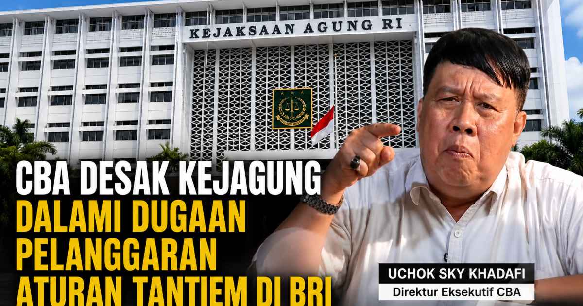 Foto; Direktur Eksekutif CBA, Uchok Sky Khadafi,