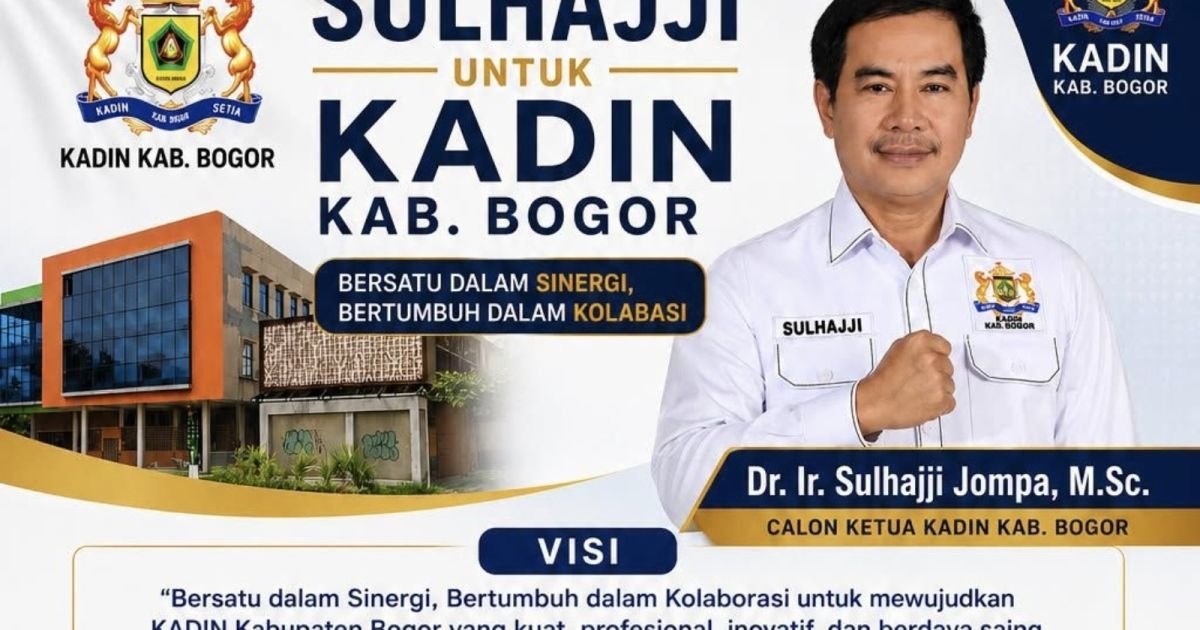 Calon Ketua Kamar Dagang dan Industri (Kadin) Kabupaten Bogor, Sulhajji Jompa.